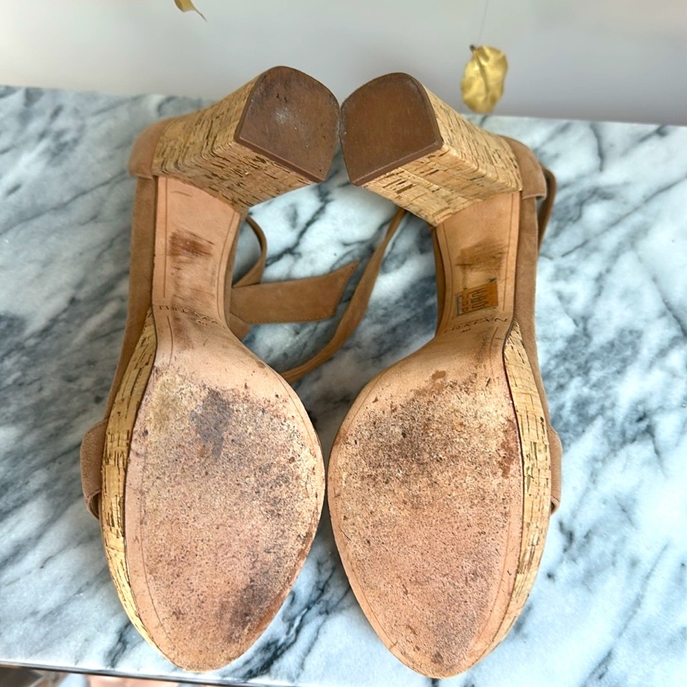 Alexandre Birman Celine Cork and Suede Heel - SIZE 40 - Picture 4 of 5